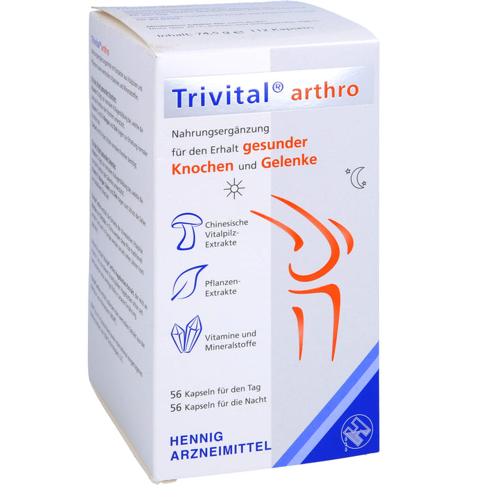 Trivital arthro Kapseln für den Tag und für die Nacht für den Erhalt gesunder Knochen und Gelenke, 12 pcs. Capsules