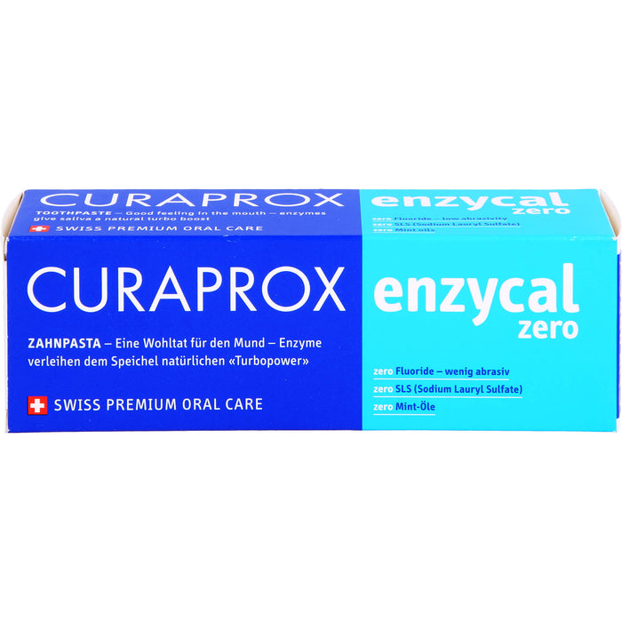 Curaprox enzycal zero Zahnpasta, 75 ml Zahncreme