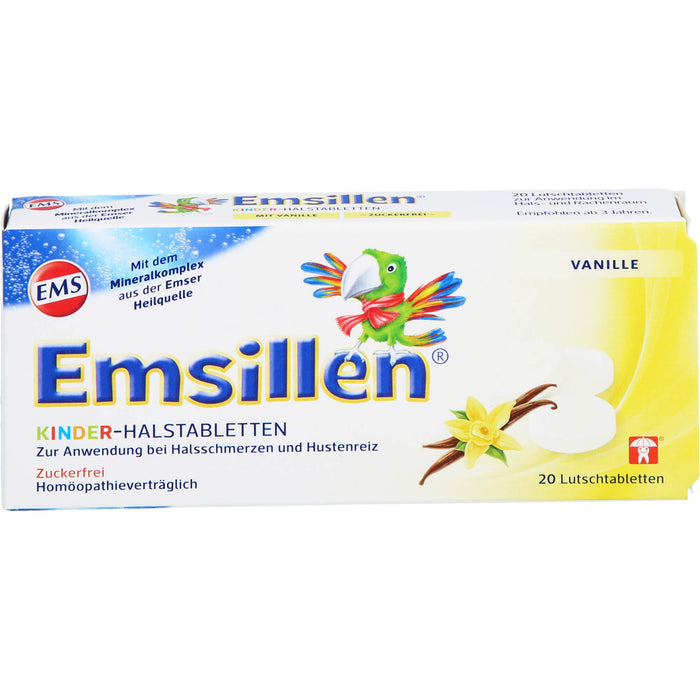 Emsillen Kinder-Halstabletten Vanille, 20 St. Tabletten