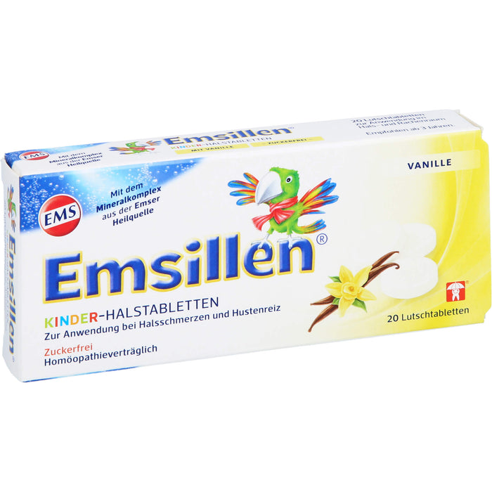 Emsillen Kinder-Halstabletten Vanille, 20 St. Tabletten