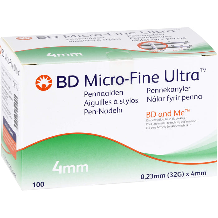 BD Micro-Fine Ultra Pen-Nadeln 0,23 x 4 mm, 100 pc Aiguilles