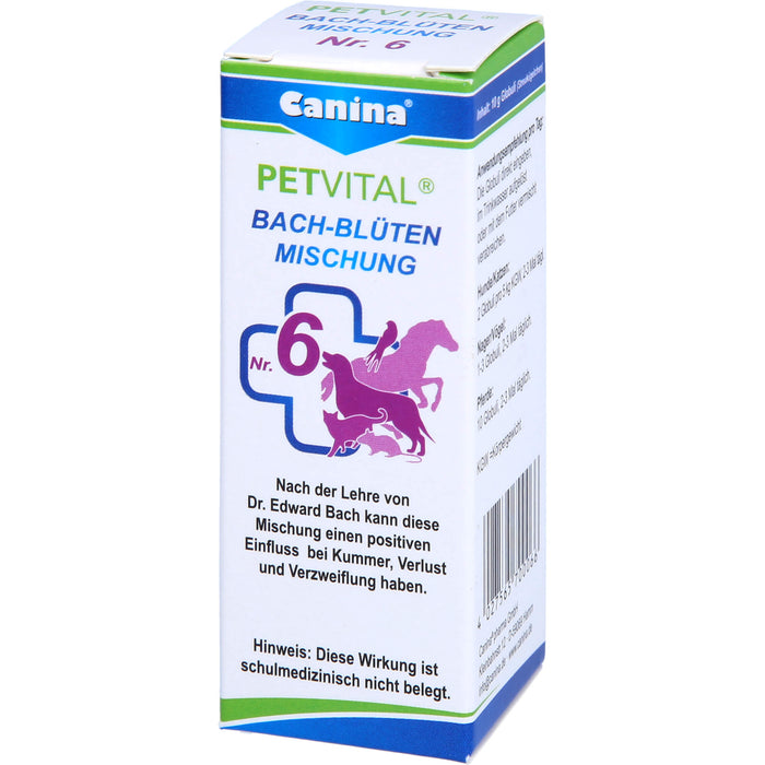 PETVITAL Bachblüten Nr. 6 vet, 10 g GLO