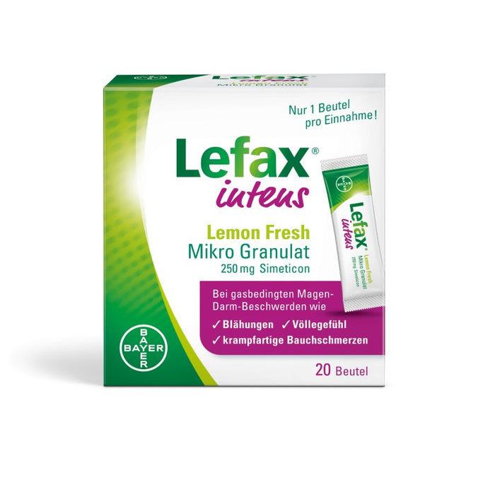 Lefax intens Lemon Fresh Mikro Granulat, 20 pcs. Sachets