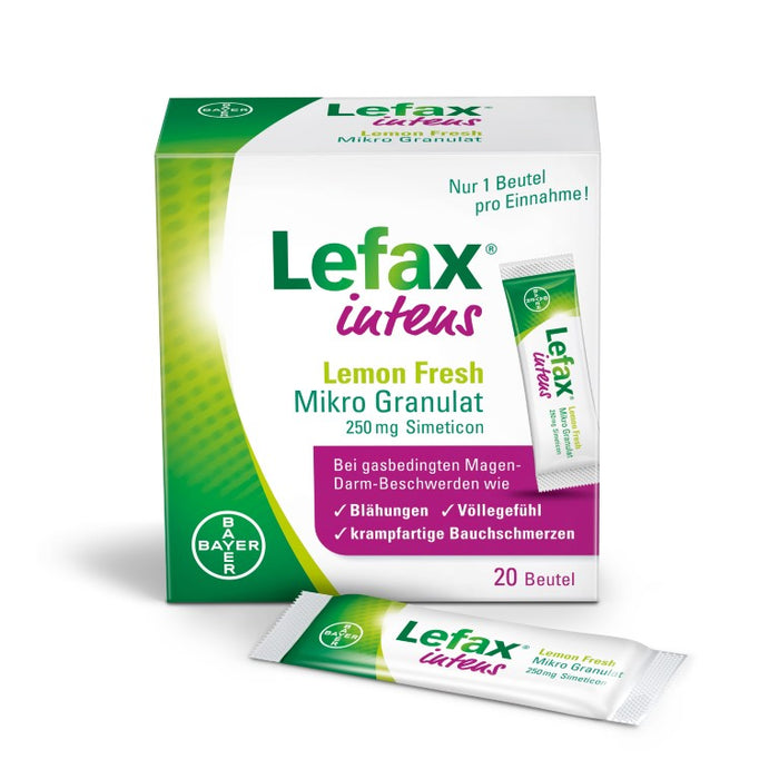 Lefax intens Lemon Fresh Mikro Granulat, 20 pcs. Sachets