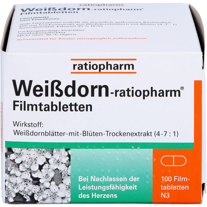 Weißdorn-ratiopharm Filmtabletten, 100 St. Tabletten