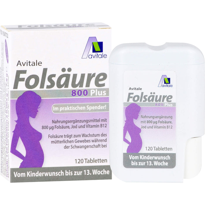 Avitale Folsäure 800 plus Tabletten, 120 pcs. Tablets