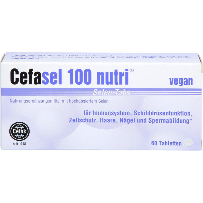 Cefasel 100 nutri Selen-TABS, 60 pcs. Tablets