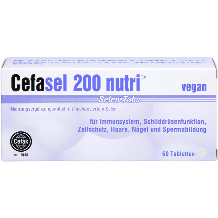 Cefasel 200 nutri Selen-Tabs Tabletten, 60 pcs. Tablets