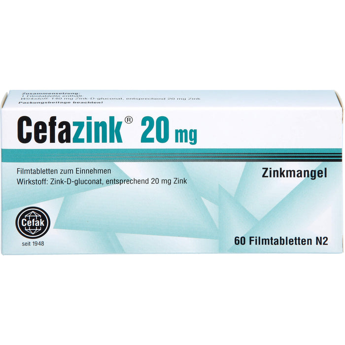 Cefazink 20mg Filmtbl., 60 St FTA