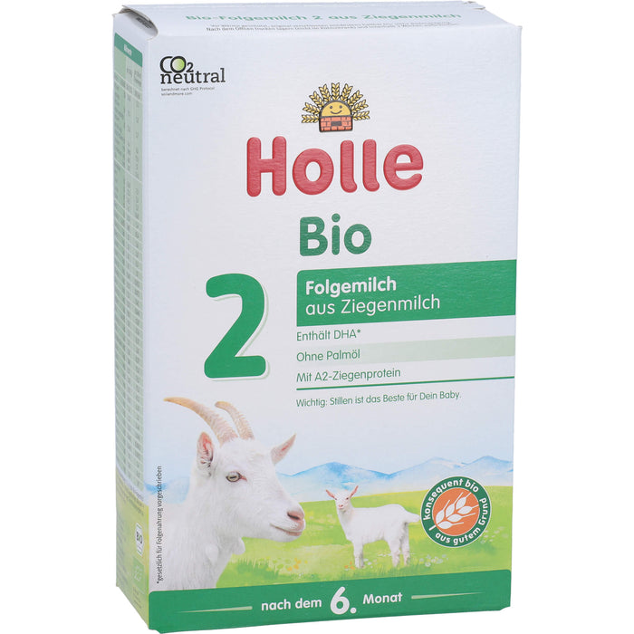 Holle Bio 2 Folgemilch aus Ziegenmilch, 400 g Powder