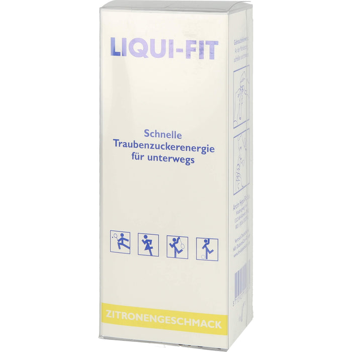 LIQUI-FIT Traubenzuckerenergie Beutel Zitronengeschmack, 12 pcs. Sachets