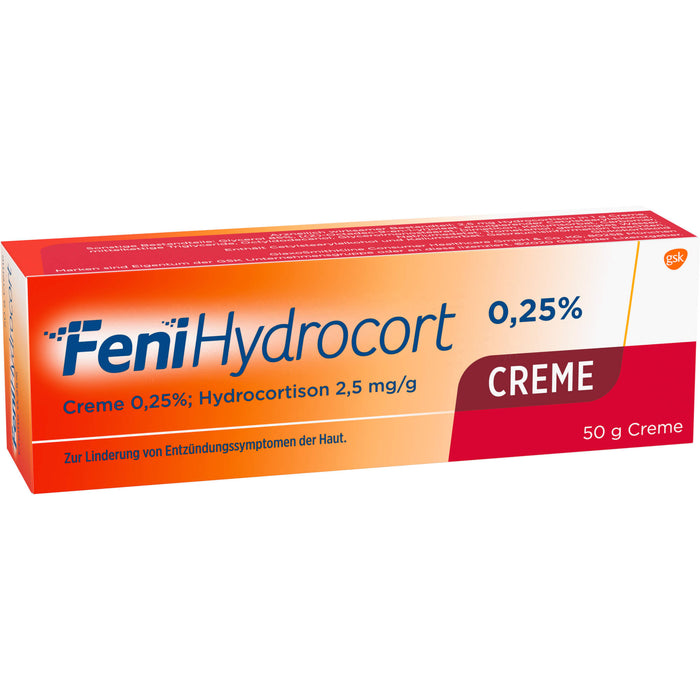 FeniHydrocort 0,25 % Creme bei Entzündungssymptomen der Haut, 50 g Crème