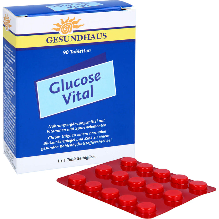 GESUNDHAUS Glucose Vital Tabletten, 90 St. Tabletten