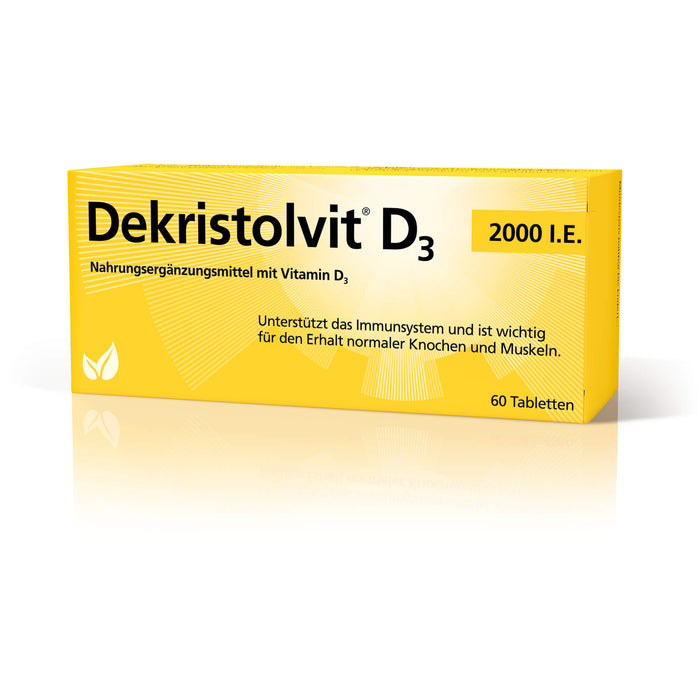 Dekristolvit D3 2000 I.E. Tabletten unterstützt das Immunsystem, 60 pc Tablettes