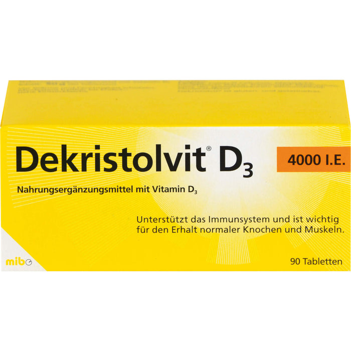 Dekristolvit D3 4000 I.E. Tabletten, 90 pcs. Tablets