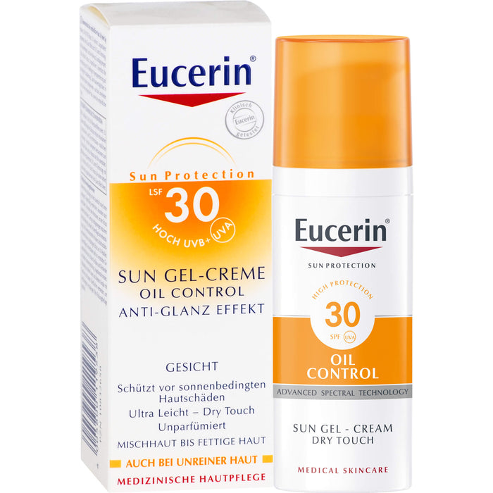 Eucerin Oil Control Face Sun Gel-Creme LSF 30, 50 ml Cream