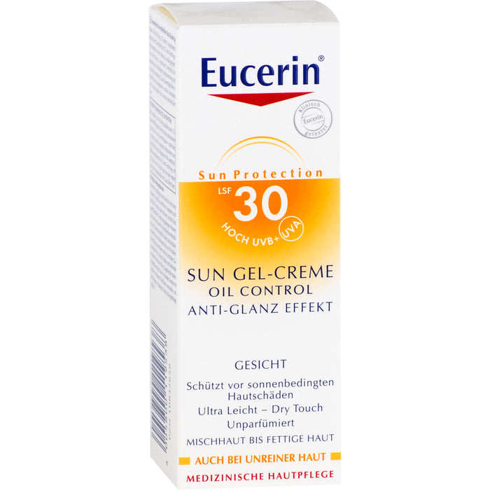 Eucerin Oil Control Face Sun Gel-Creme LSF 30, 50 ml Crème