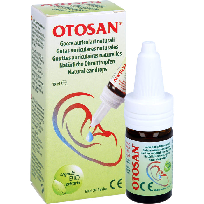 OTOSAN natürliche Ohrentropfen erleichtert die Entfernung von übermäßigem Ohrenschmalz, 10 ml Solution