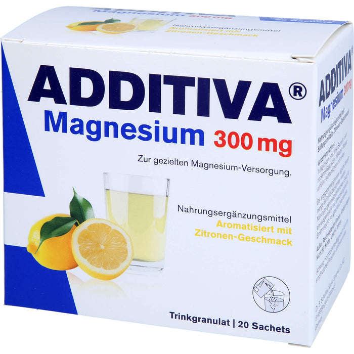 ADDITIVA Magnesium 300 mg Sachets, 20 pcs. Sachets