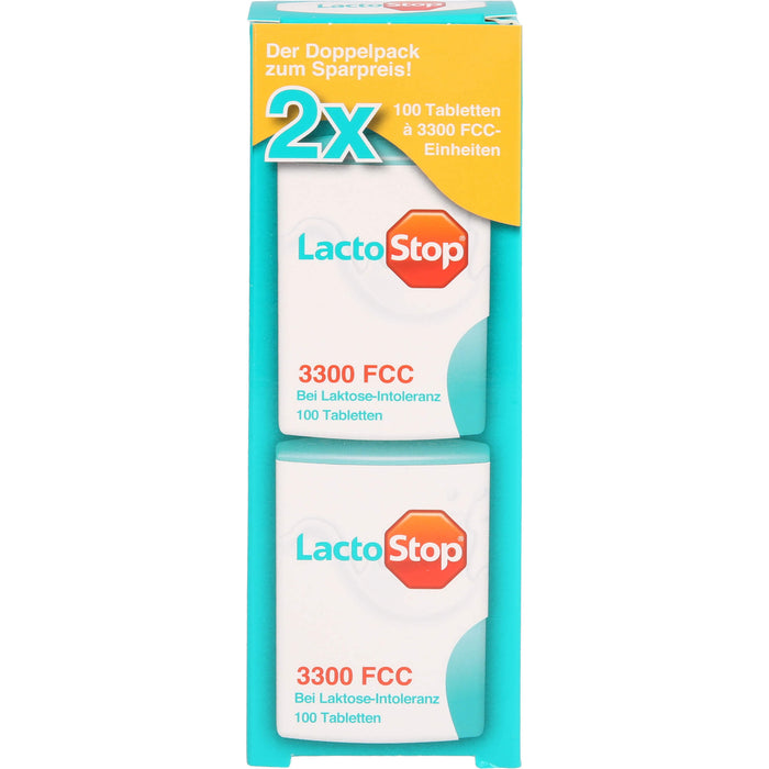 LactoStop 3300 FCC Tabletten bei Lactose-Intoleranz, 200 St. Tabletten