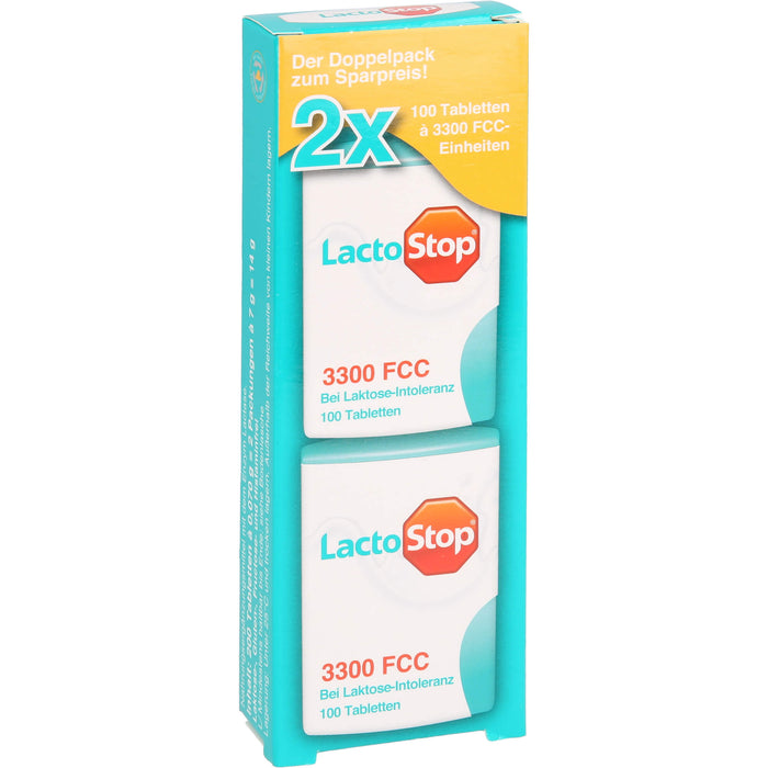 LactoStop 3300 FCC Tabletten bei Lactose-Intoleranz, 200 pcs. Tablets