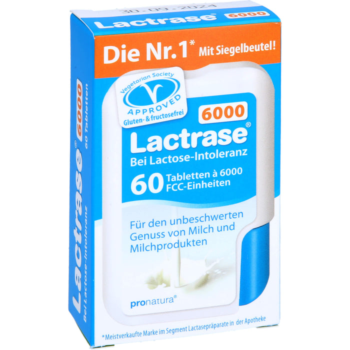 Lactrase 6000 bei Lactose-Intoleranz Tabletten, 60 St. Tabletten