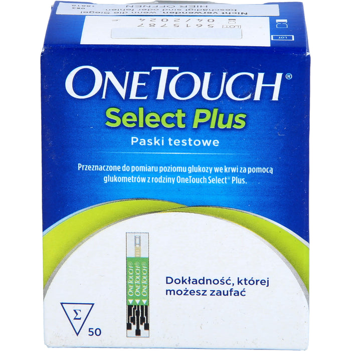 ONE TOUCH Select Plus Blutzucker Teststreifen, 50 pcs. Test strips