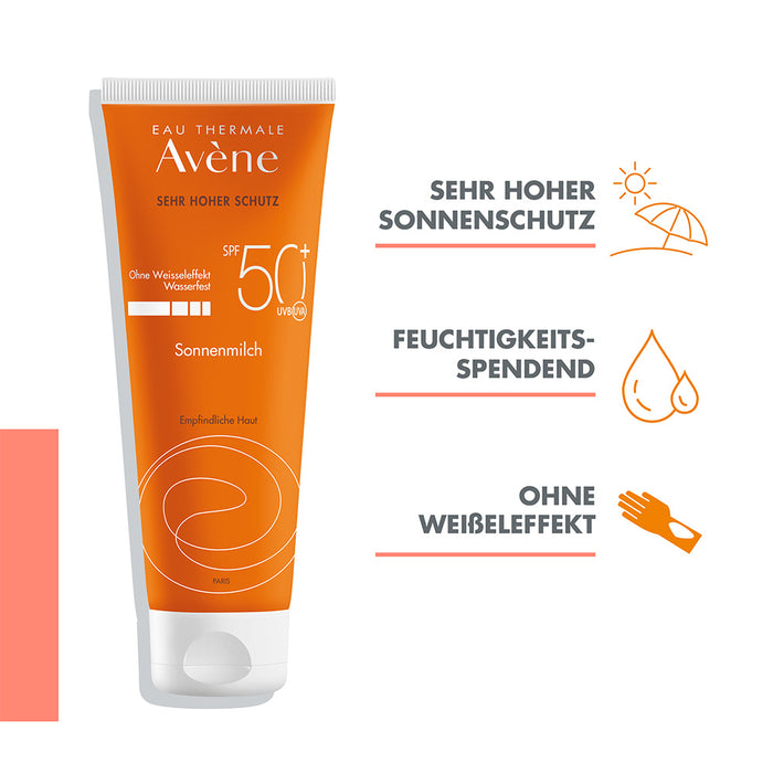 Avène Sonnenmilch SPF 50+, 250 ml Cream