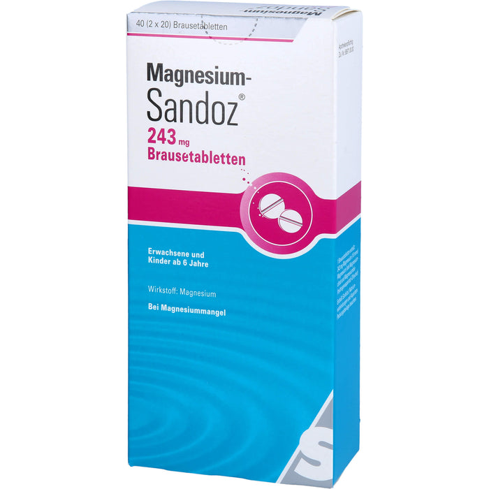 Magnesium-Sandoz 243 mg Brausetabletten, 40 St. Tabletten