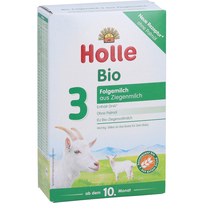 Holle Bio-Folgemilch auf Ziegenmilchbasis 3, 400 g Pulver