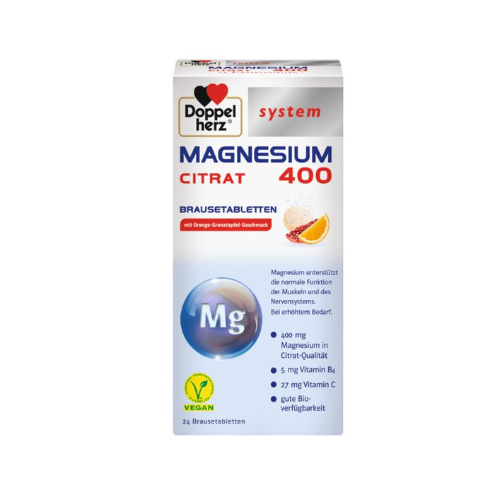 Doppelherz system MAGNESIUM 400 CITRAT, 24 pcs. Tablets