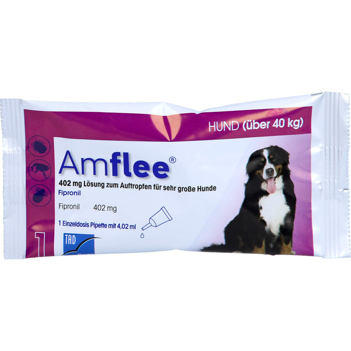 Amflee 402 mg Lösung zum Auftropfen für Hunde über 40 kg, 3 pcs. Ampoules