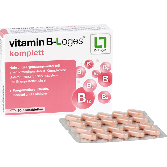 vitamin B-Loges komplett Filmtabletten, 60 pc Tablettes