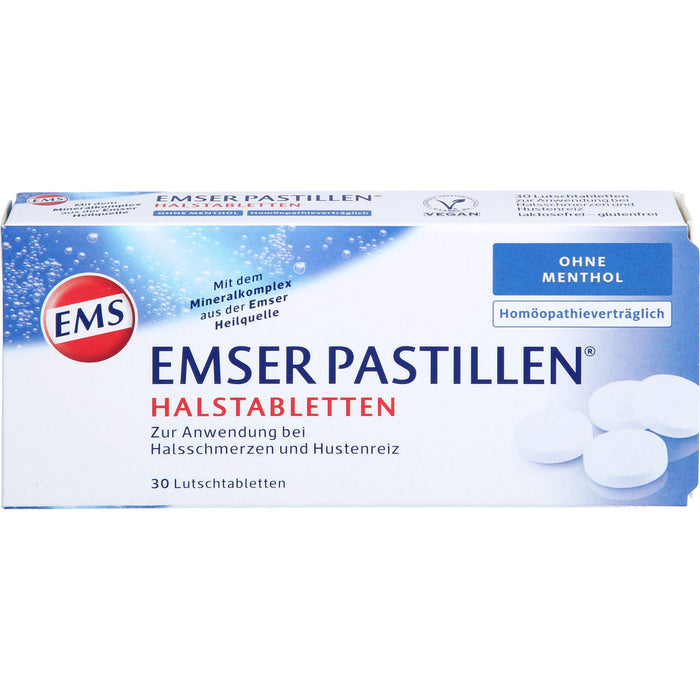 EMSER Pastillen Halstabletten ohne Menthol, 30 St. Tabletten