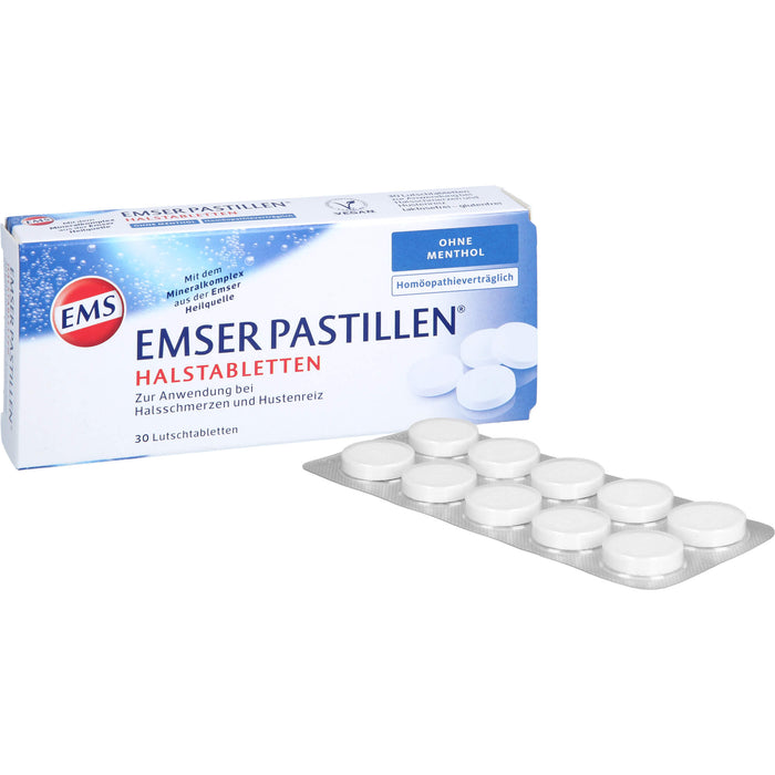 EMSER Pastillen Halstabletten ohne Menthol, 30 pcs. Tablets