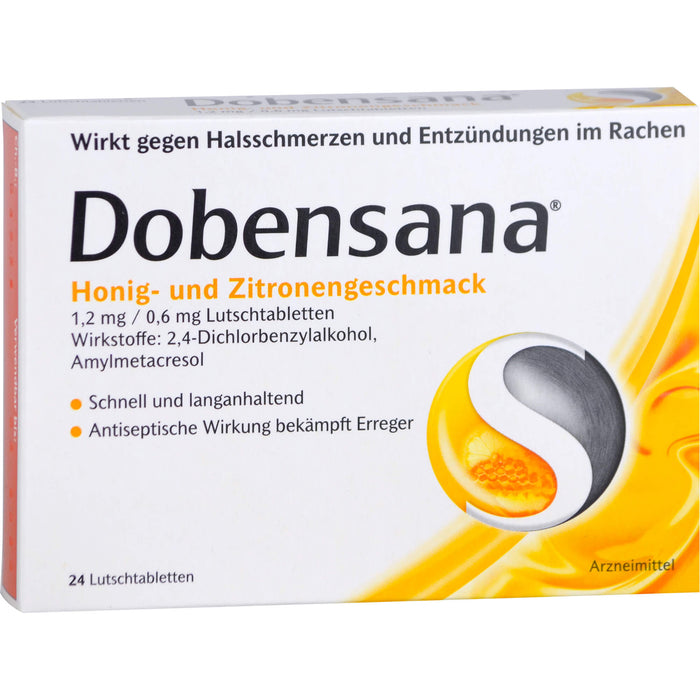 Dobensana Honig- und Zitronengeschmack Lutschtabletten, 24 pc Tablettes