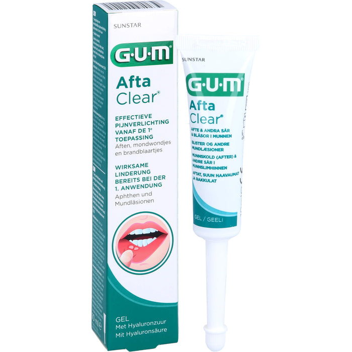 GUM Afta Clear Gel bei Aphten und Mundläsionen, 10 ml Gel