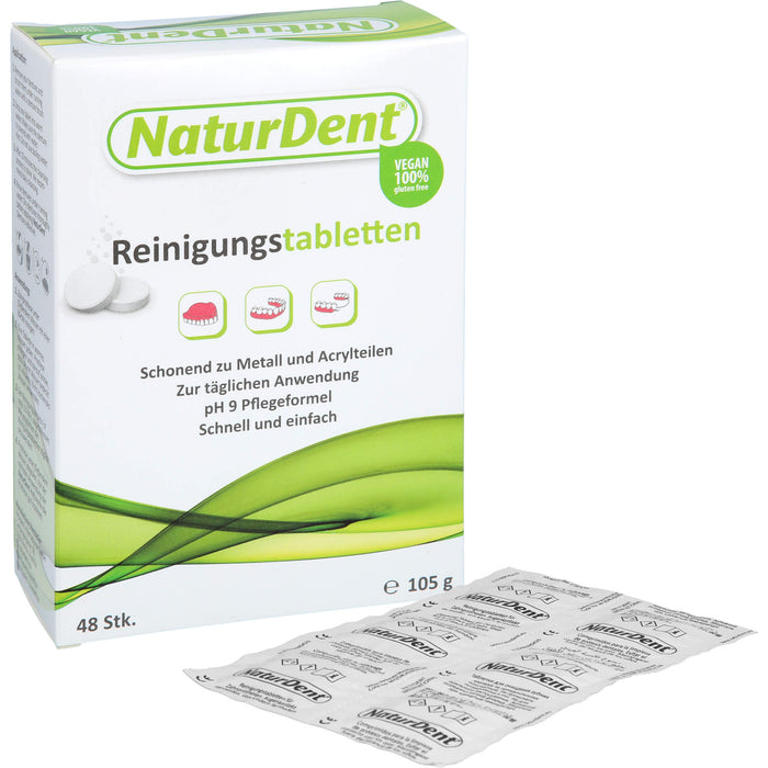 NaturDent Reinigungstabletten für den Zahnersatz, 48 St. Tabletten