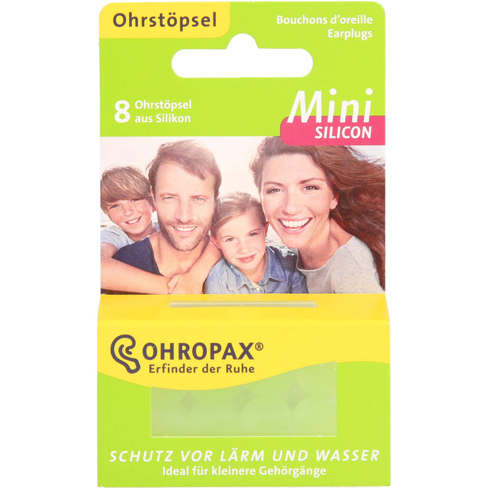 OHROPAX Mini Silicon Ohrstöpsel, 8 pc Bouchons d'oreilles