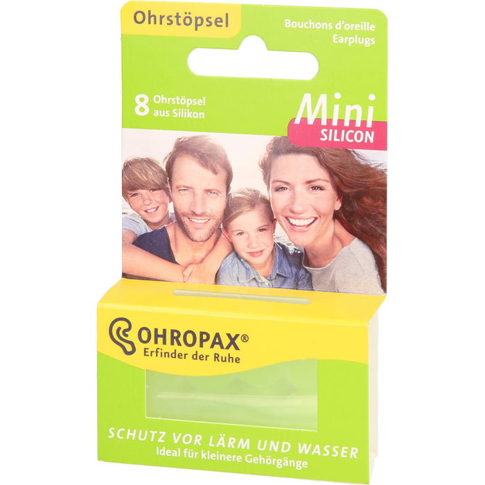 OHROPAX Mini Silicon Ohrstöpsel, 8 pc Bouchons d'oreilles