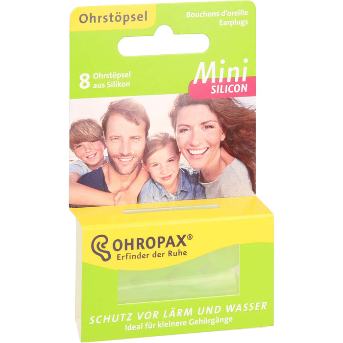 OHROPAX Mini Silicon Ohrstöpsel, 8 pc Bouchons d'oreilles