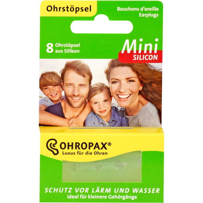 OHROPAX Mini Silicon Ohrstöpsel, 8 pc Bouchons d'oreilles