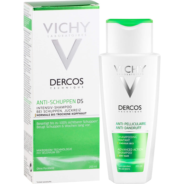 VICHY DERCOS Anti-Schuppen Intensiv-Shampoo bei Juckreiz, 200 ml Shampoing