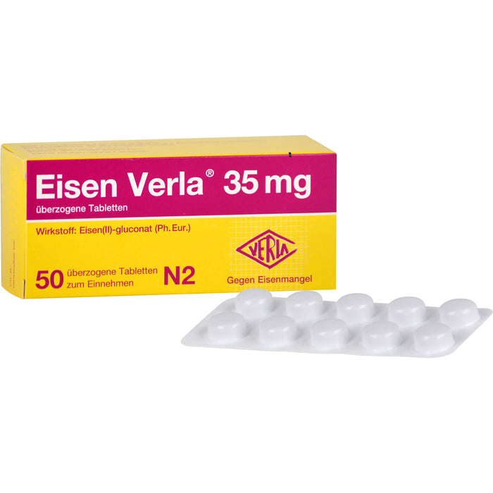 Eisen Verla 35 mg Tabletten gegen Eisenmangel, 50 pcs. Tablets