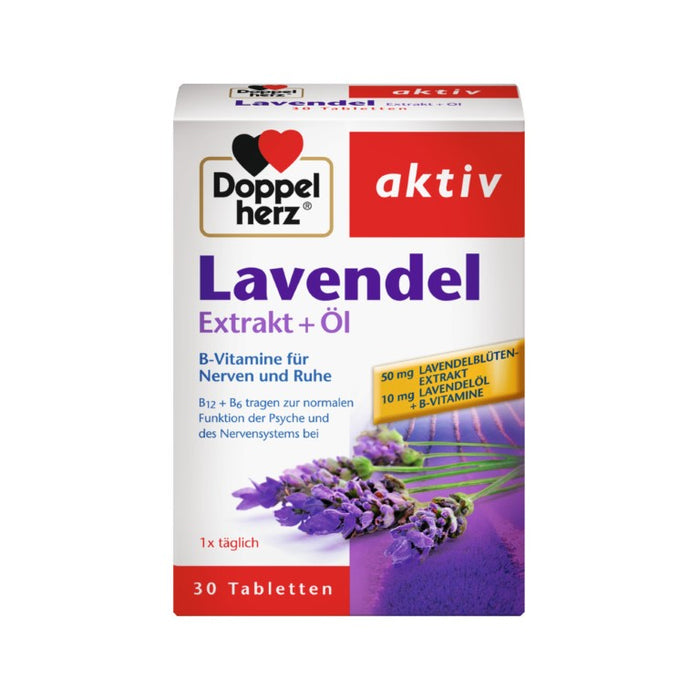 Doppelherz Lavendel Extrakt + Öl Tabletten, 30 pcs. Tablets