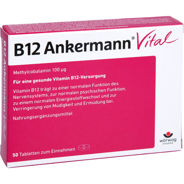 B12 Ankermann Vital Tabletten, 50 pcs. Tablets