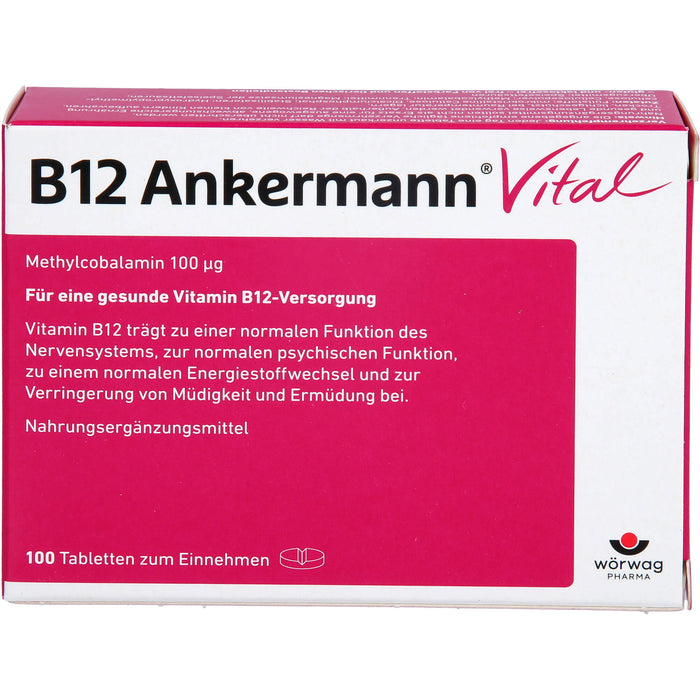 B12 Ankermann Vital Tabletten, 100 pcs. Tablets