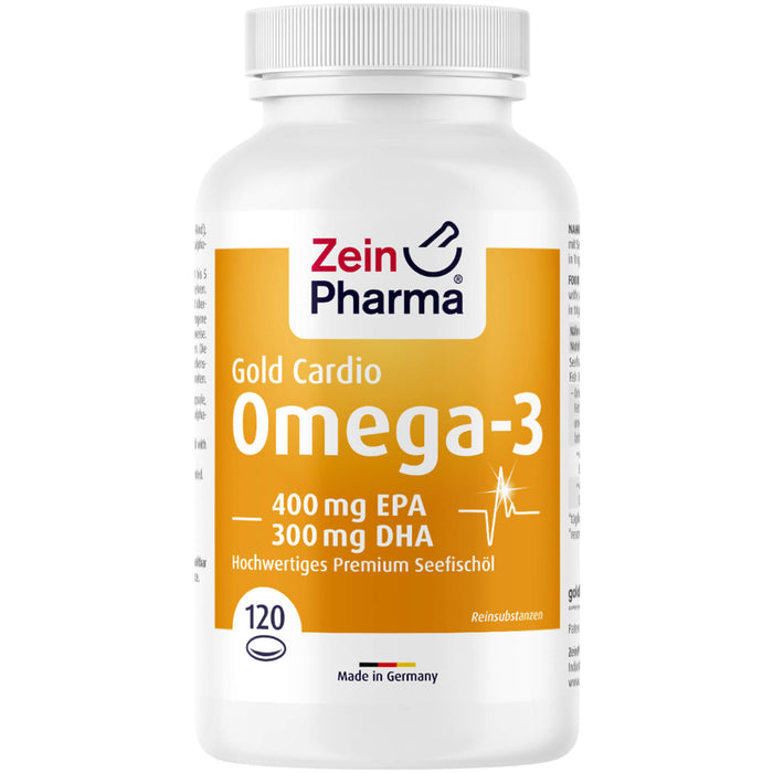 ZeinPharma Gold Cardio Omega-3 Kapseln, 120 pc Capsules