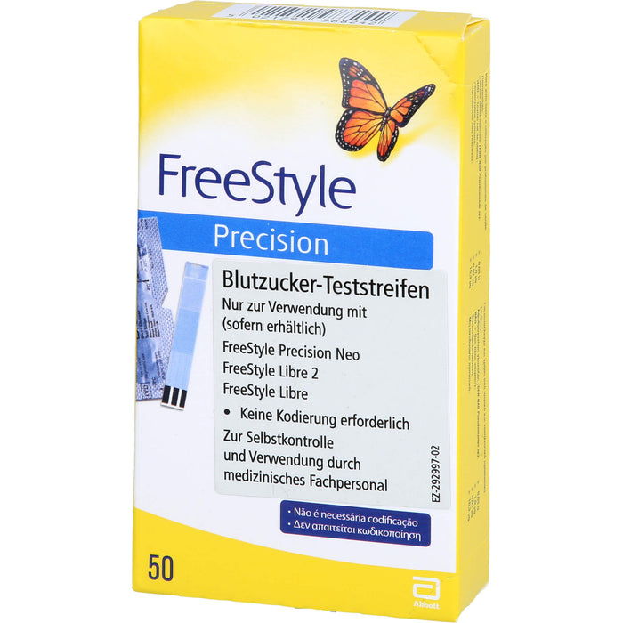 Freestyle Precision Blutzucker Teststreifen, 50 pcs. Test strips