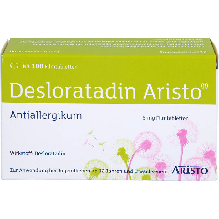 Desloratadin Aristo 5 mg Filmtabletten bei Allergien, 100 pcs. Tablets